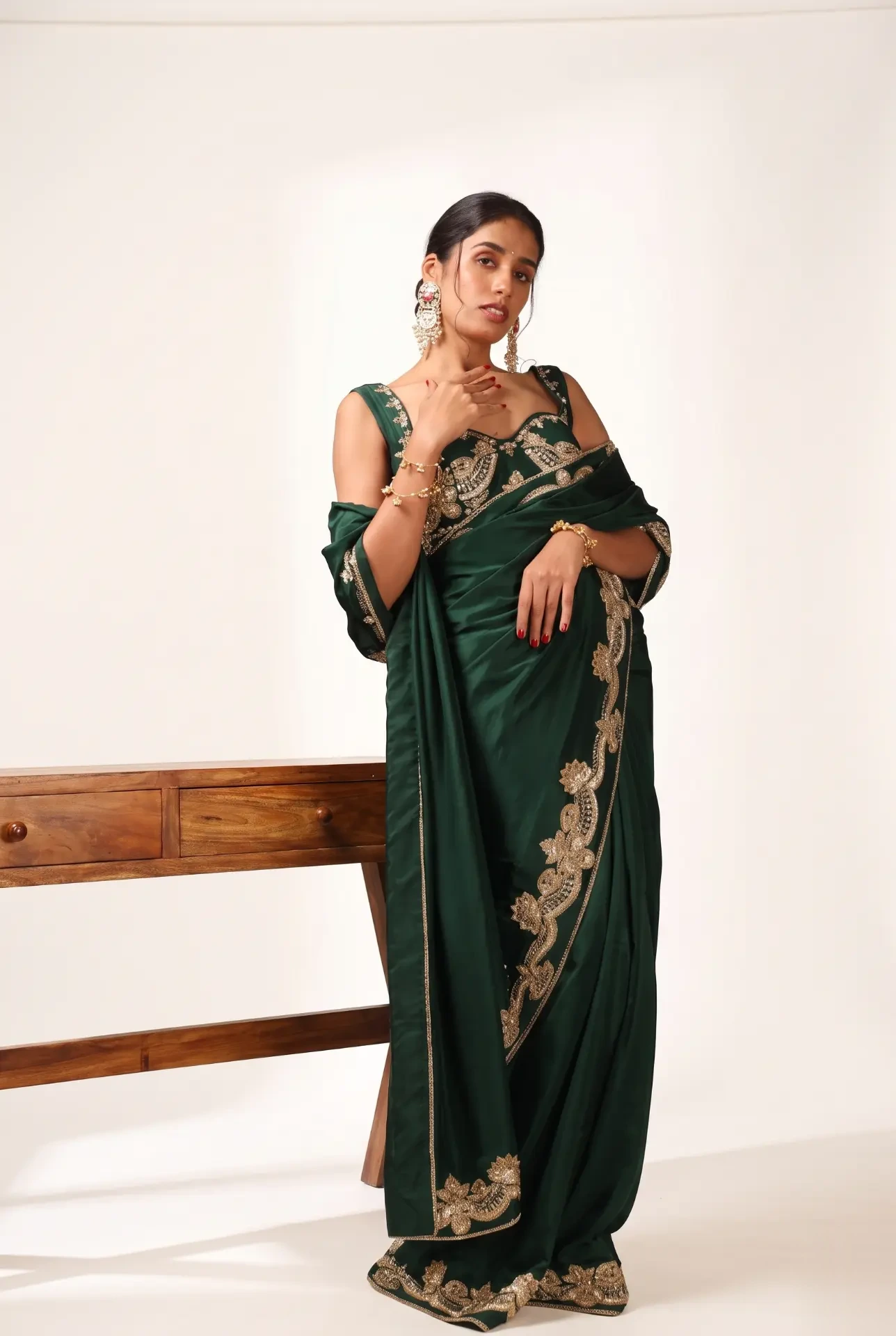 Zari Van — Pure silk saree with intricate zardozi work